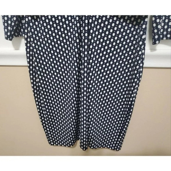 Ann Taylor Factory Midi Dress Black White Tan - Picture 3 of 7